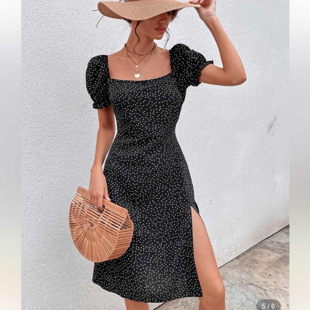 SHEIN polka dot dress